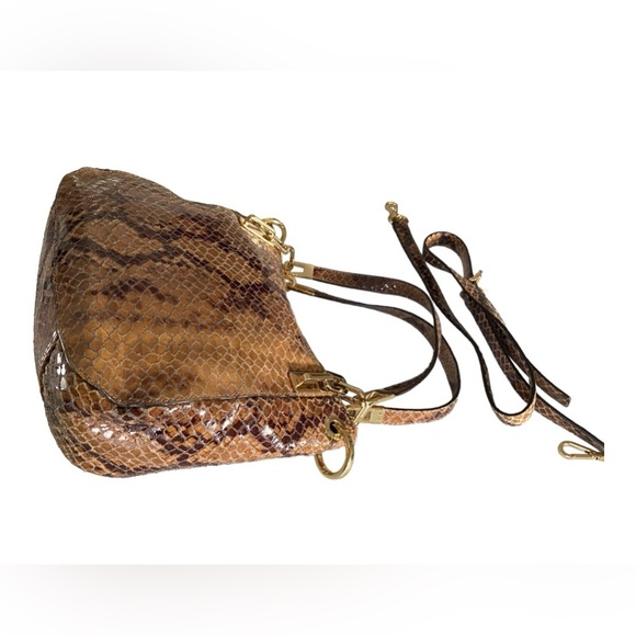 Michael Kors Brooke Medium Embossed Python
Leather Shoulder Tote. - Picture 7 of 10
